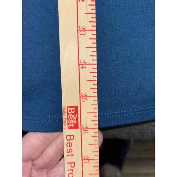 J Jill Women’s 2X Teal Ponte Knit Casual Travel Dress – Easy Fit Workwear Style - Picture 6 of 7